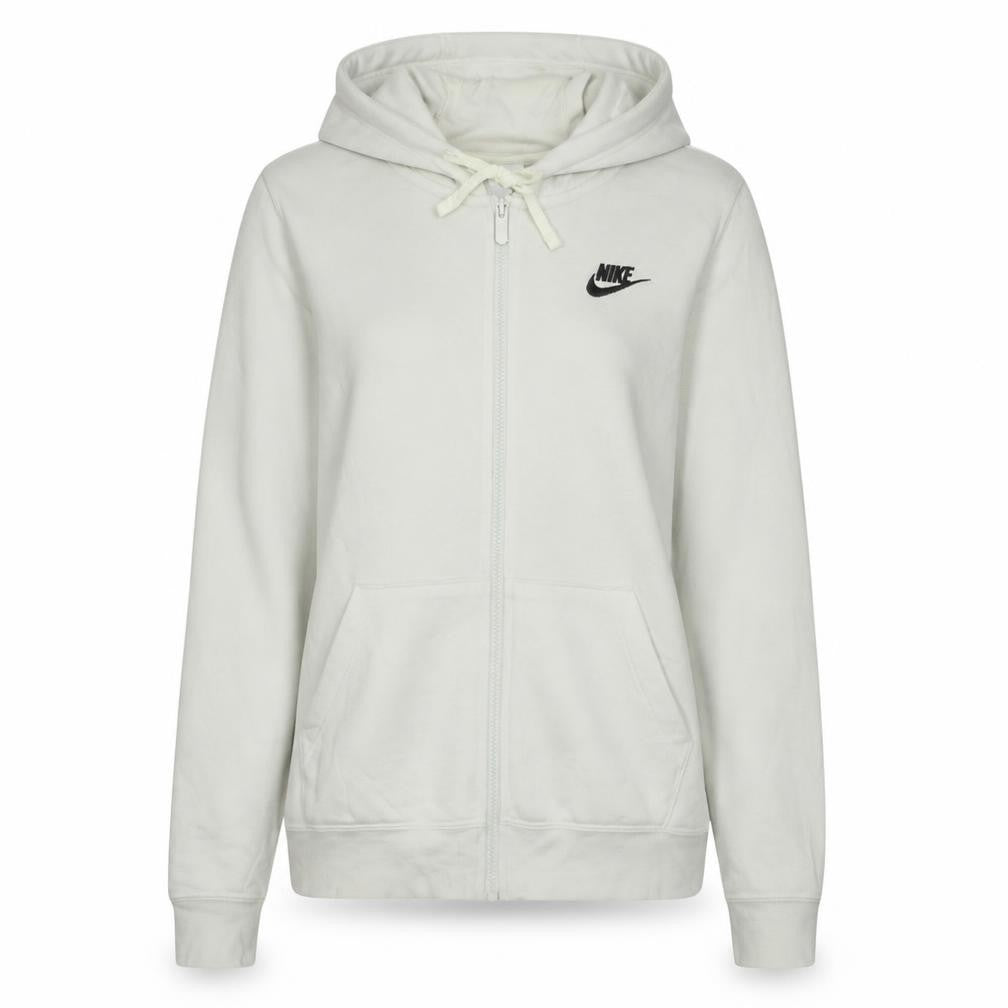Womens UK Size S Nike Beige Full Zip Hoodie