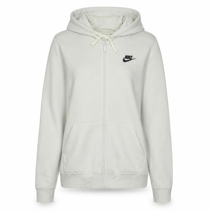 Womens UK Size S Nike Beige Full Zip Hoodie