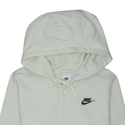 Womens UK Size S Nike Beige Full Zip Hoodie