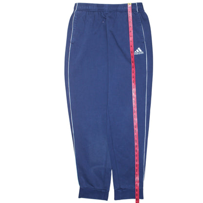 Mens UK Size L adidas Regular Fit Track Pants Blue Trousers