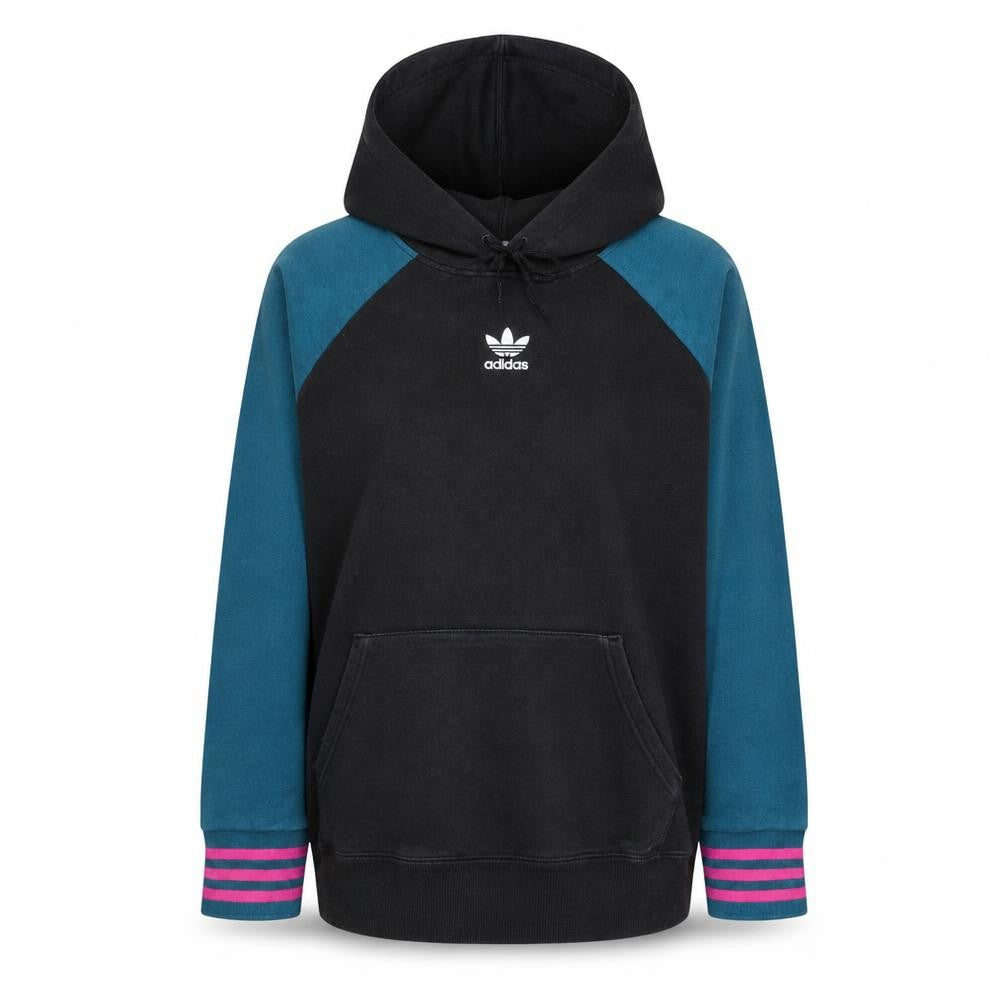 Womens UK Size 10 adidas Black Pullover Hoodie