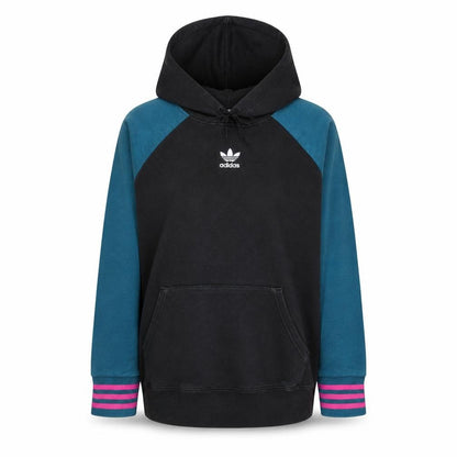 Womens UK Size 10 adidas Black Pullover Hoodie
