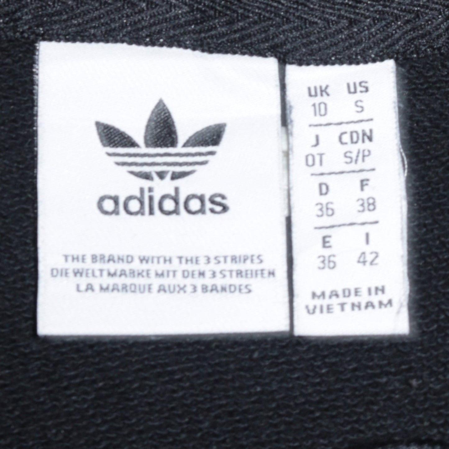 Womens UK Size 10 adidas Black Pullover Hoodie