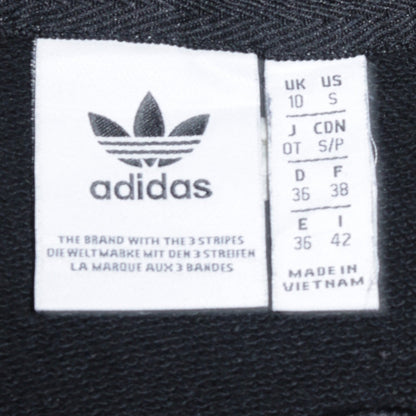 Womens UK Size 10 adidas Black Pullover Hoodie