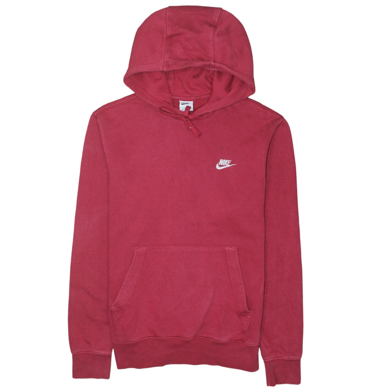 Mens UK Size S Nike Red Pullover Hoodie