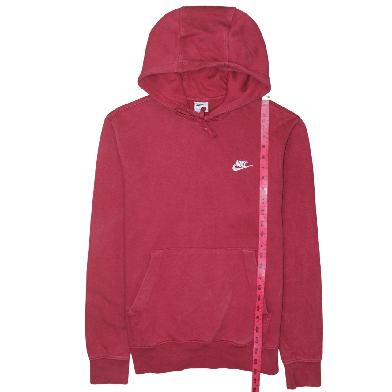 Mens UK Size S Nike Red Pullover Hoodie