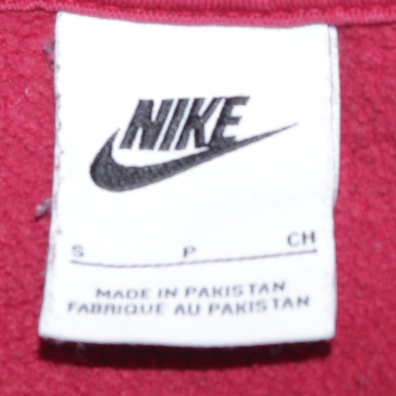 Mens UK Size S Nike Red Pullover Hoodie