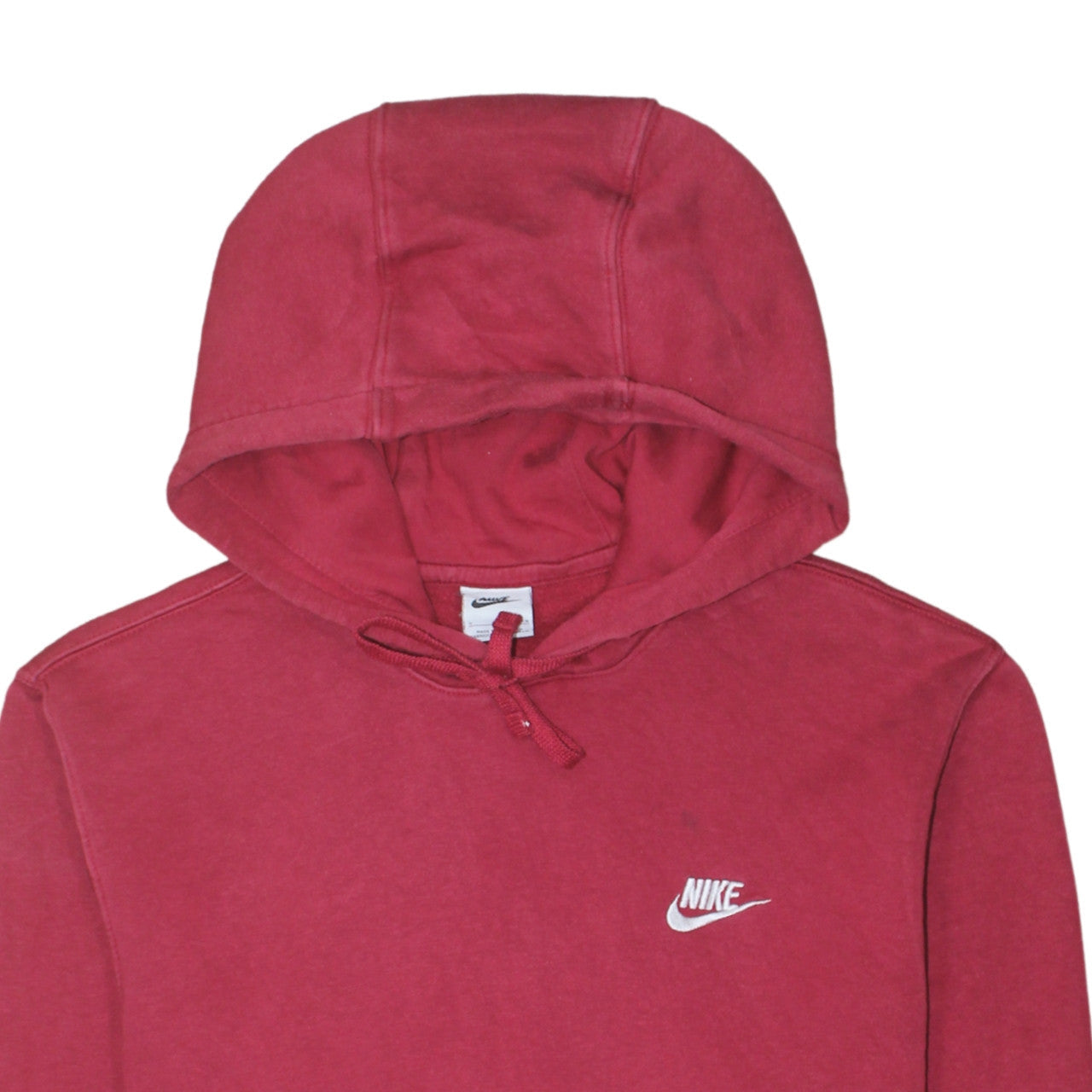 Mens UK Size S Nike Red Pullover Hoodie