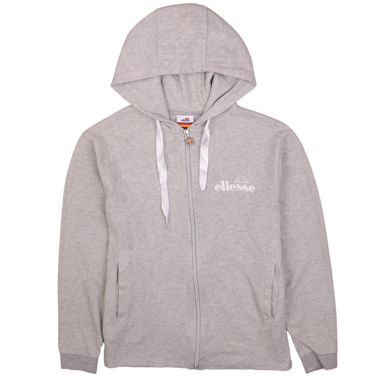Womens UK Size 8 ellesse Grey Full Zip Hoodie