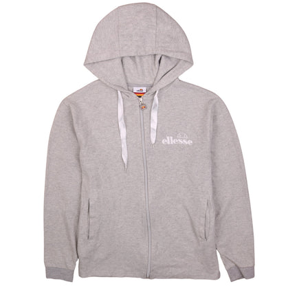 Womens UK Size 8 ellesse Grey Full Zip Hoodie