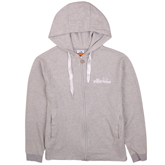 Womens UK Size 8 ellesse Grey Full Zip Hoodie