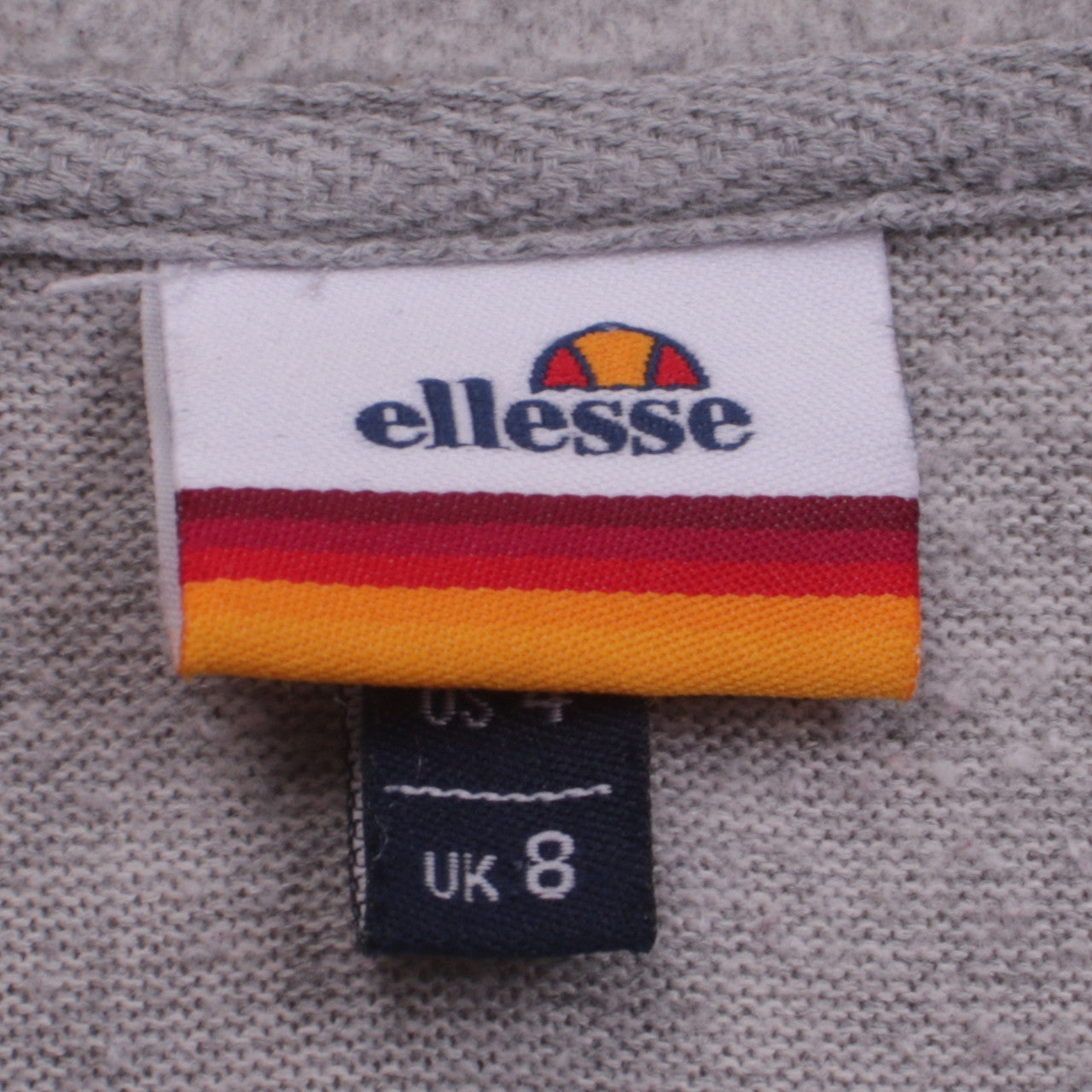 Womens UK Size 8 ellesse Grey Full Zip Hoodie