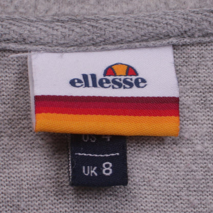 Womens UK Size 8 ellesse Grey Full Zip Hoodie