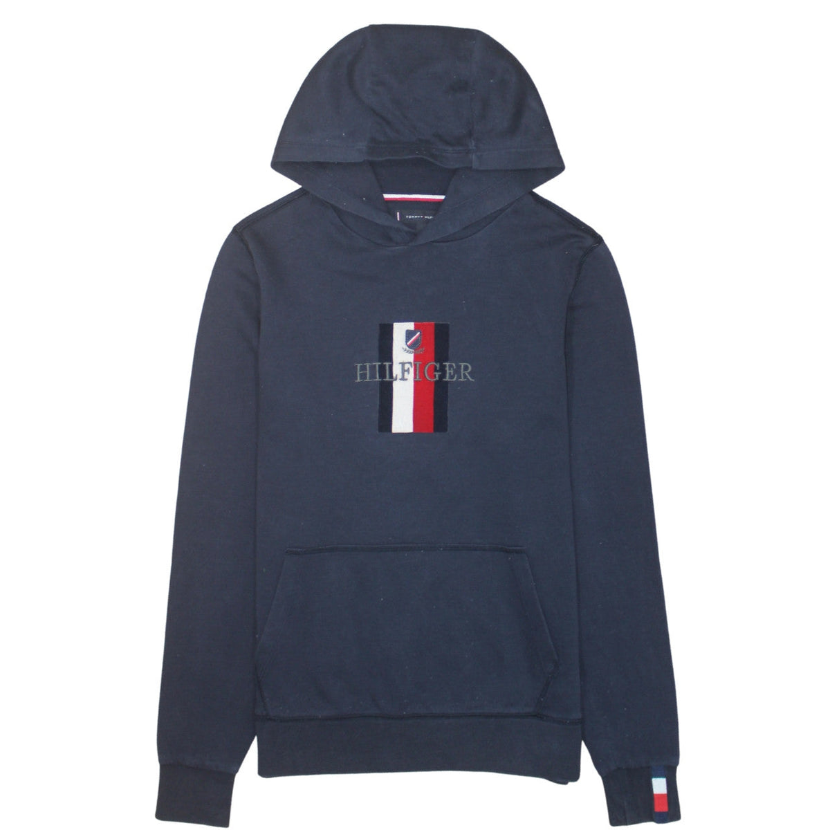 Mens UK Size S Tommy Hilfiger Blue Pullover Hoodie