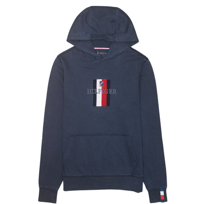 Mens UK Size S Tommy Hilfiger Blue Pullover Hoodie