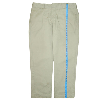 Mens UK Size 38X32 Dickies Regular Fit Chino Beige Trousers