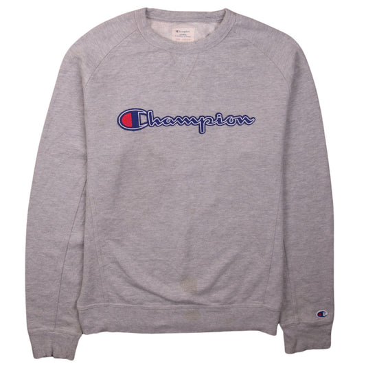 Mens UK Size M Champion Grey Pullover Sweatshirt