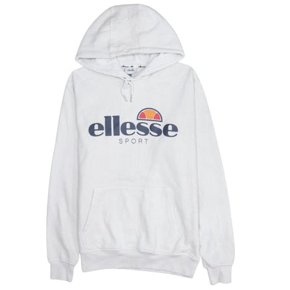 Womens UK Size 12 ellesse White Pullover Hoodie