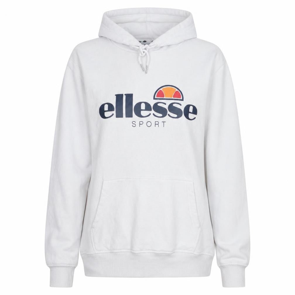 Womens UK Size 12 ellesse White Pullover Hoodie