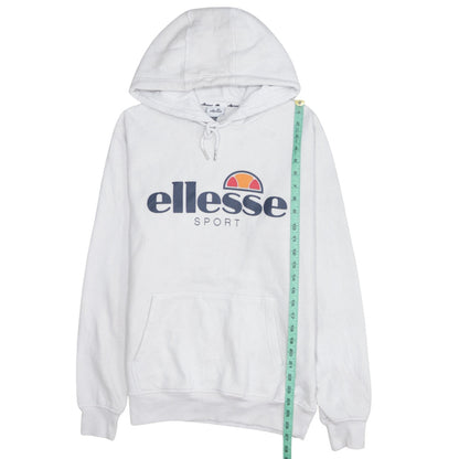 Womens UK Size 12 ellesse White Pullover Hoodie