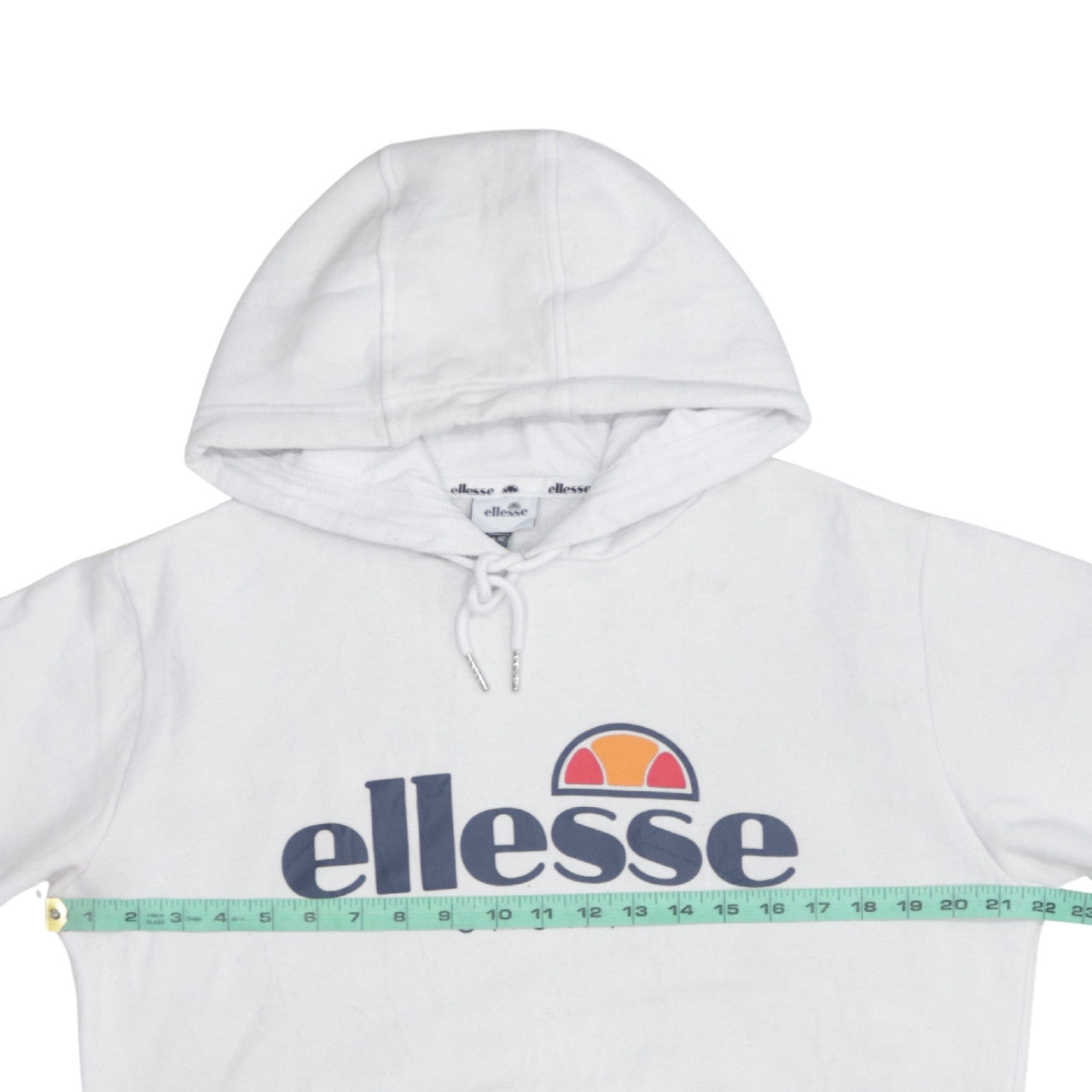 Womens UK Size 12 ellesse White Pullover Hoodie