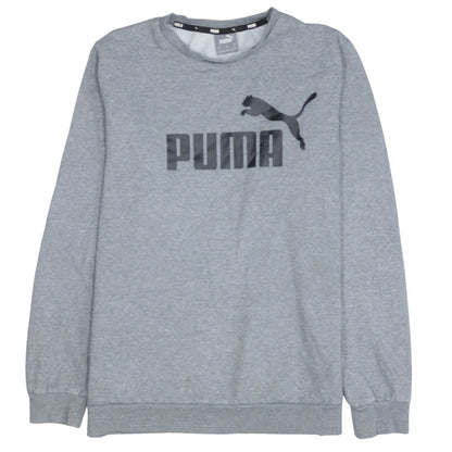 Mens UK Size M PUMA Grey Pullover Sweatshirt
