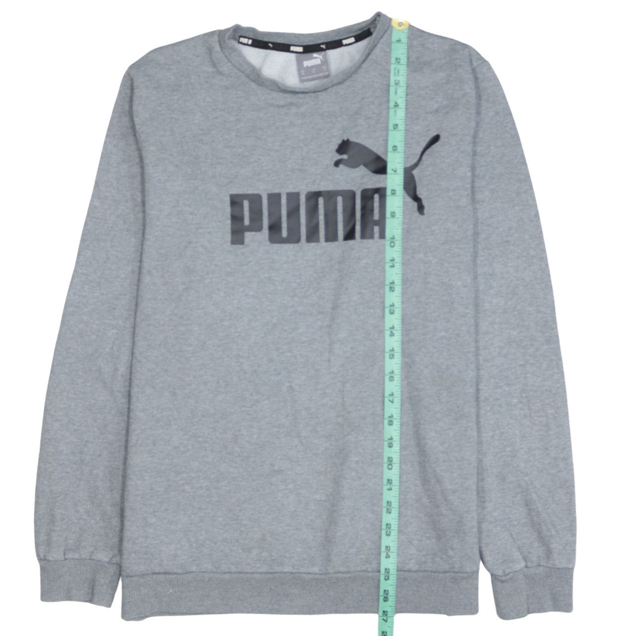 Mens UK Size M PUMA Grey Pullover Sweatshirt