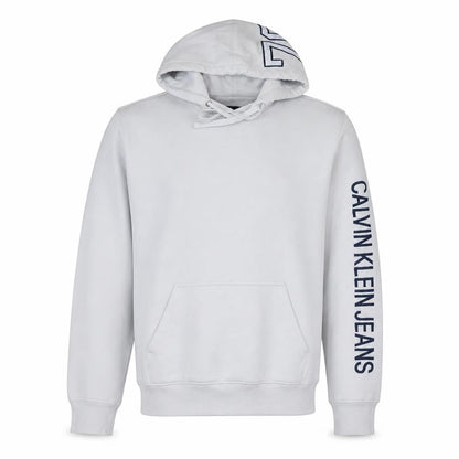 Mens UK Size S Calvin Klein Jeans White Pullover Hoodie