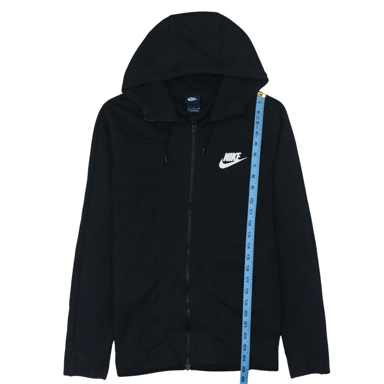 Mens UK Size M Nike Black Full Zip Hoodie