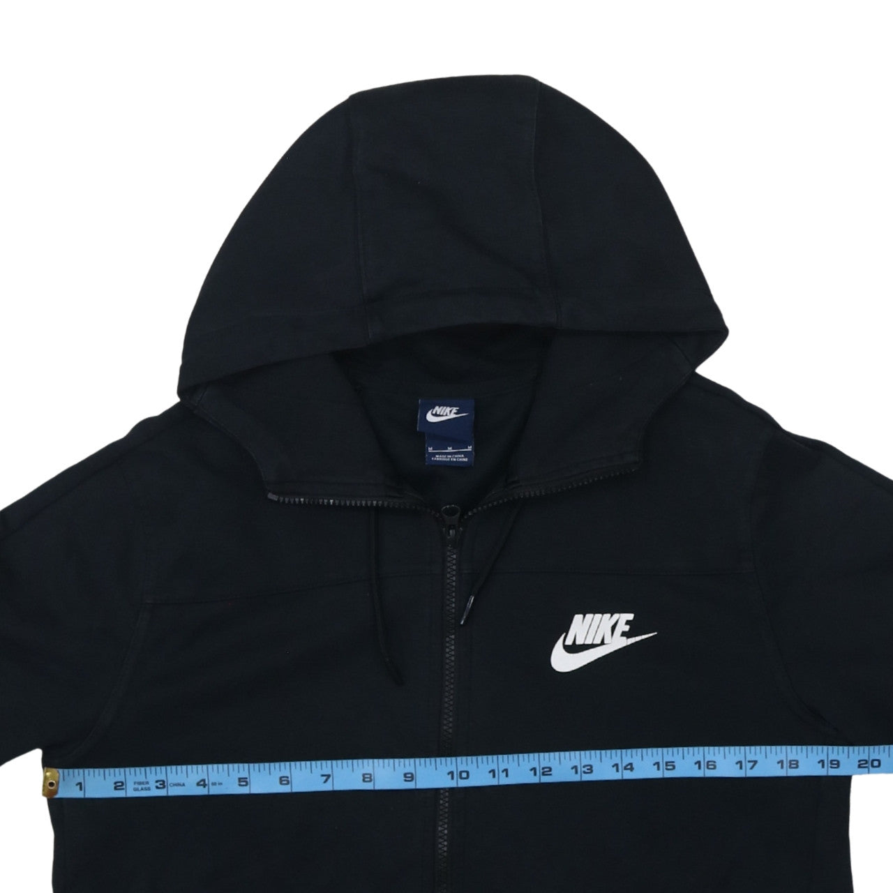 Mens UK Size M Nike Black Full Zip Hoodie