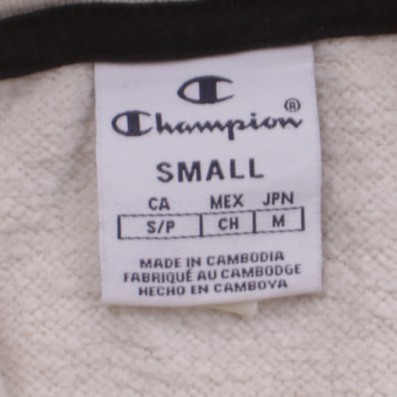 Womens UK Size S Champion Beige Pullover Hoodie