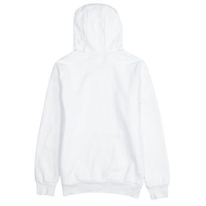 adidas Girls White 12-13 Years Pullover Hoodie with Logo Print
