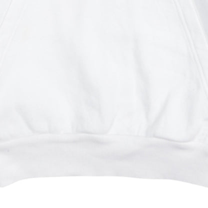 adidas Girls White 12-13 Years Pullover Hoodie with Logo Print