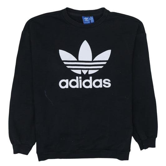 Womens UK Size 14 adidas Black Pullover Sweatshirt