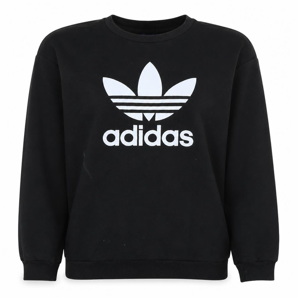 Womens UK Size 14 adidas Black Pullover Sweatshirt