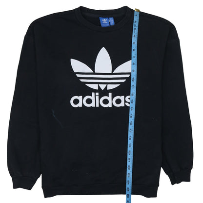 Womens UK Size 14 adidas Black Pullover Sweatshirt