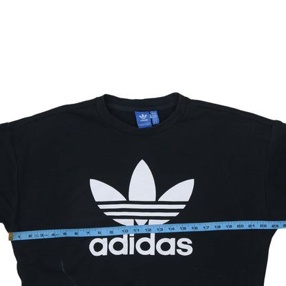 Womens UK Size 14 adidas Black Pullover Sweatshirt