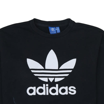 Womens UK Size 14 adidas Black Pullover Sweatshirt