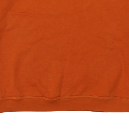 Mens UK Size M Champion Orange 1/2 Zip Sweatshirt