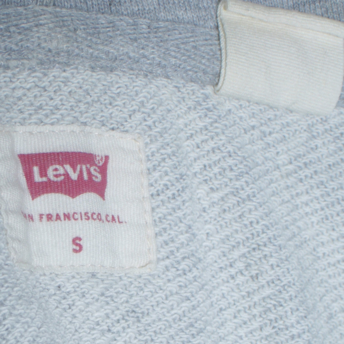 Mens UK Size S Levi's Grey Pullover Hoodie