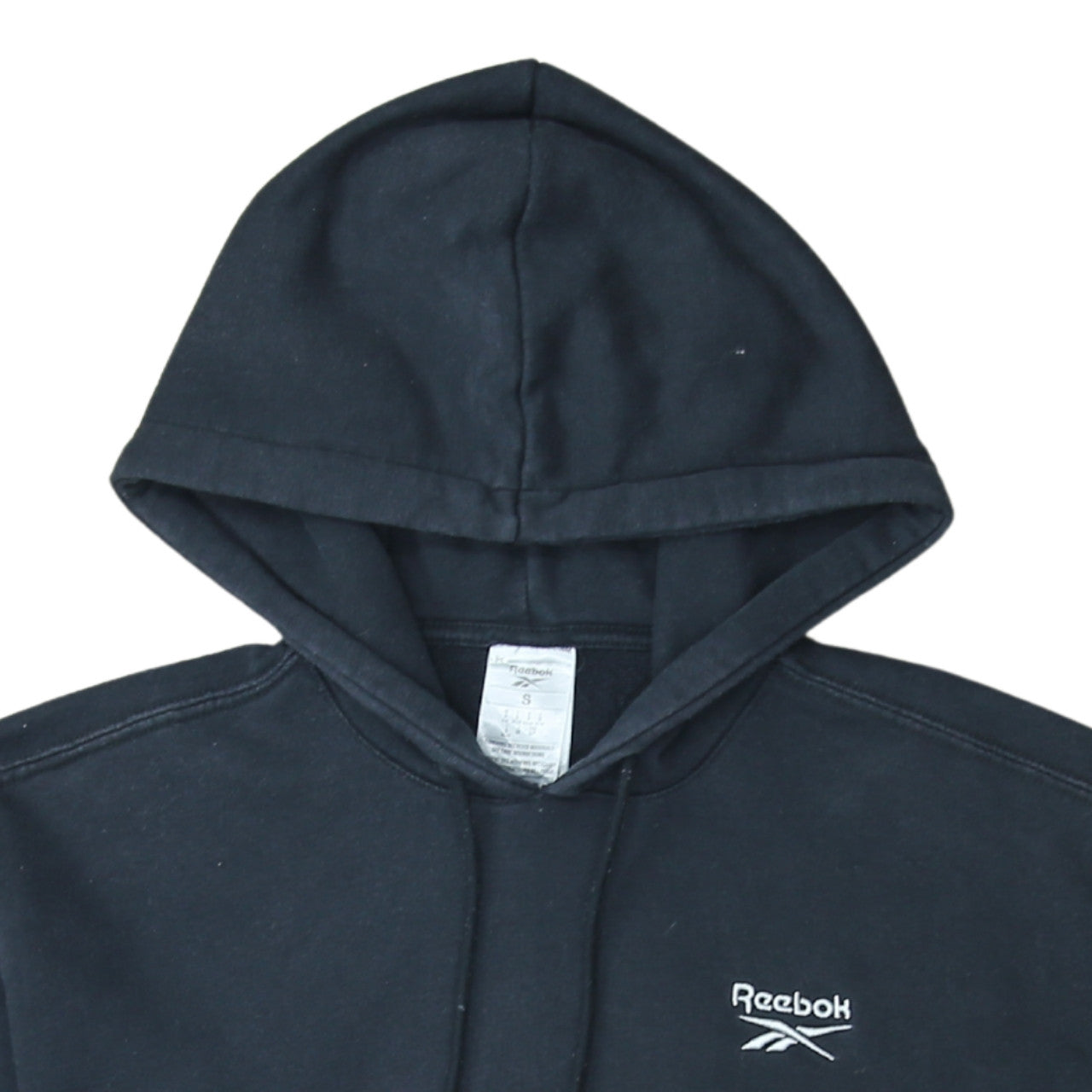 Mens UK Size S Reebok Black Pullover Hoodie