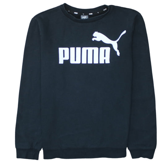 Womens UK Size XL PUMA Black Pullover Sweatshirt