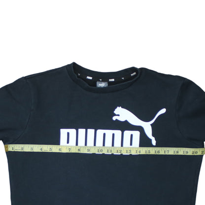 Womens UK Size XL PUMA Black Pullover Sweatshirt