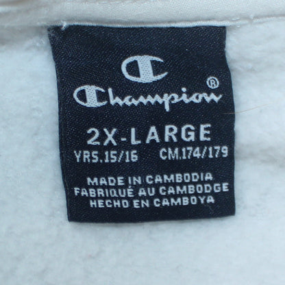 Boys UK Size 2XL Champion White Pullover Sweatshirt
