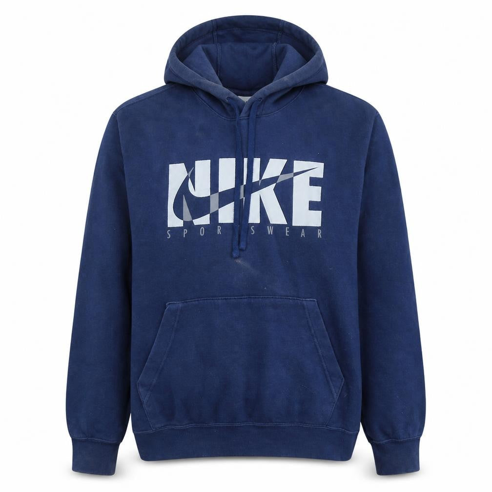 Mens UK Size M Nike Blue Pullover Hoodie