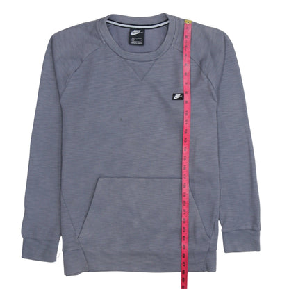 Mens UK Size L Nike Grey Pullover Sweatshirt