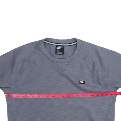 Mens UK Size L Nike Grey Pullover Sweatshirt