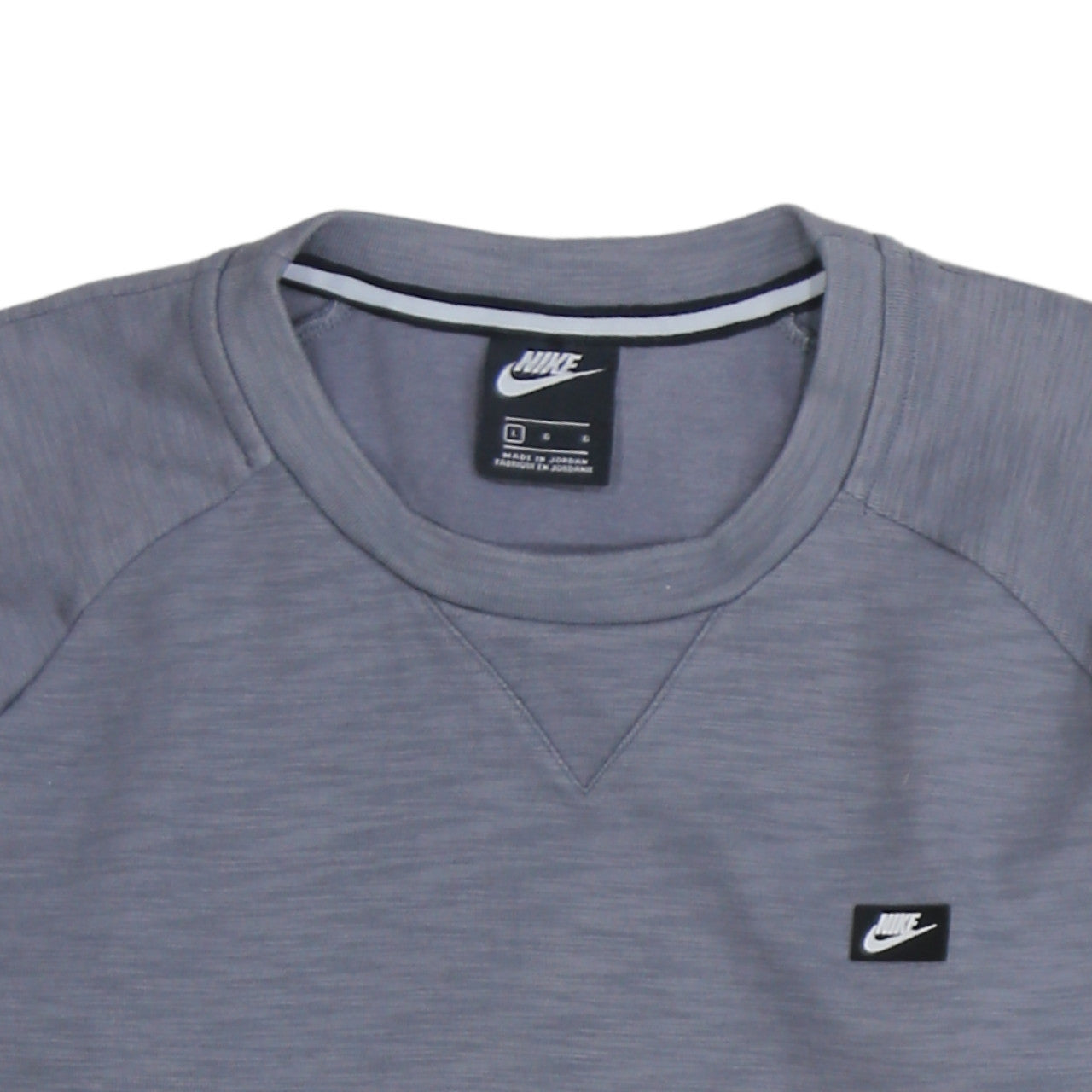 Mens UK Size L Nike Grey Pullover Sweatshirt