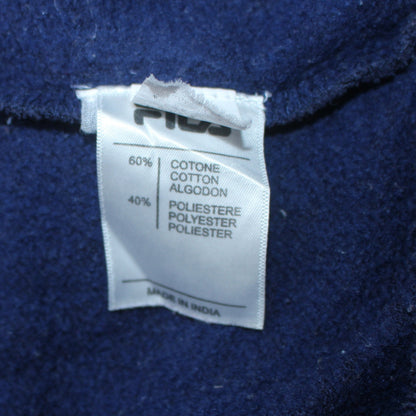 Mens UK Size L FILA Blue Full Zip Hoodie