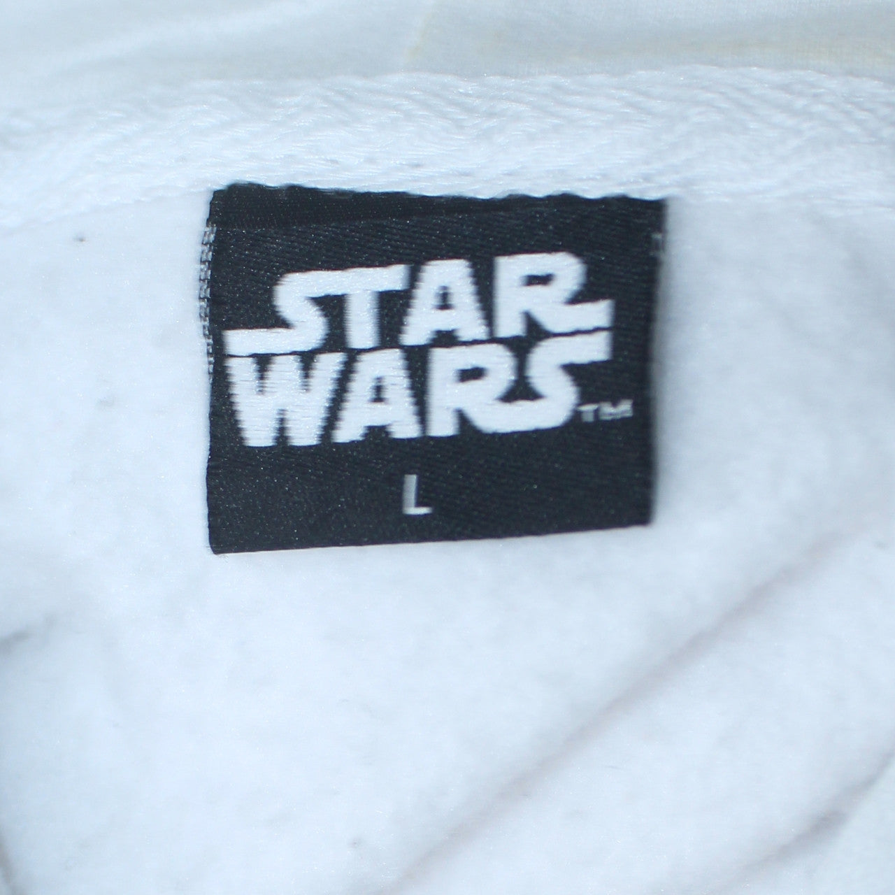 Mens UK Size L Primark White Pullover Hoodie